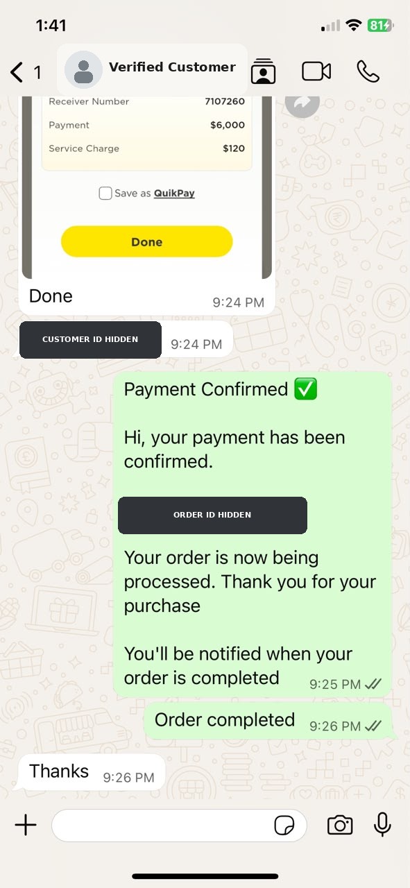 Verified King Tech customer order testimonial 10